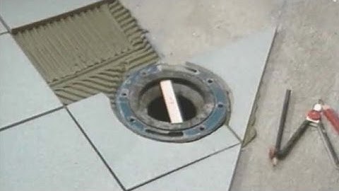 Tiling Around the Toilet Flange
