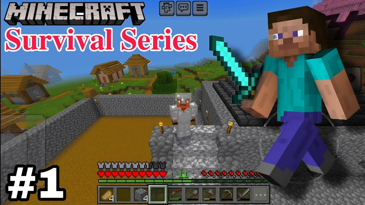 Minecraft Survival Series Ep 1 in Hindi | My First Video ️ - YouTube