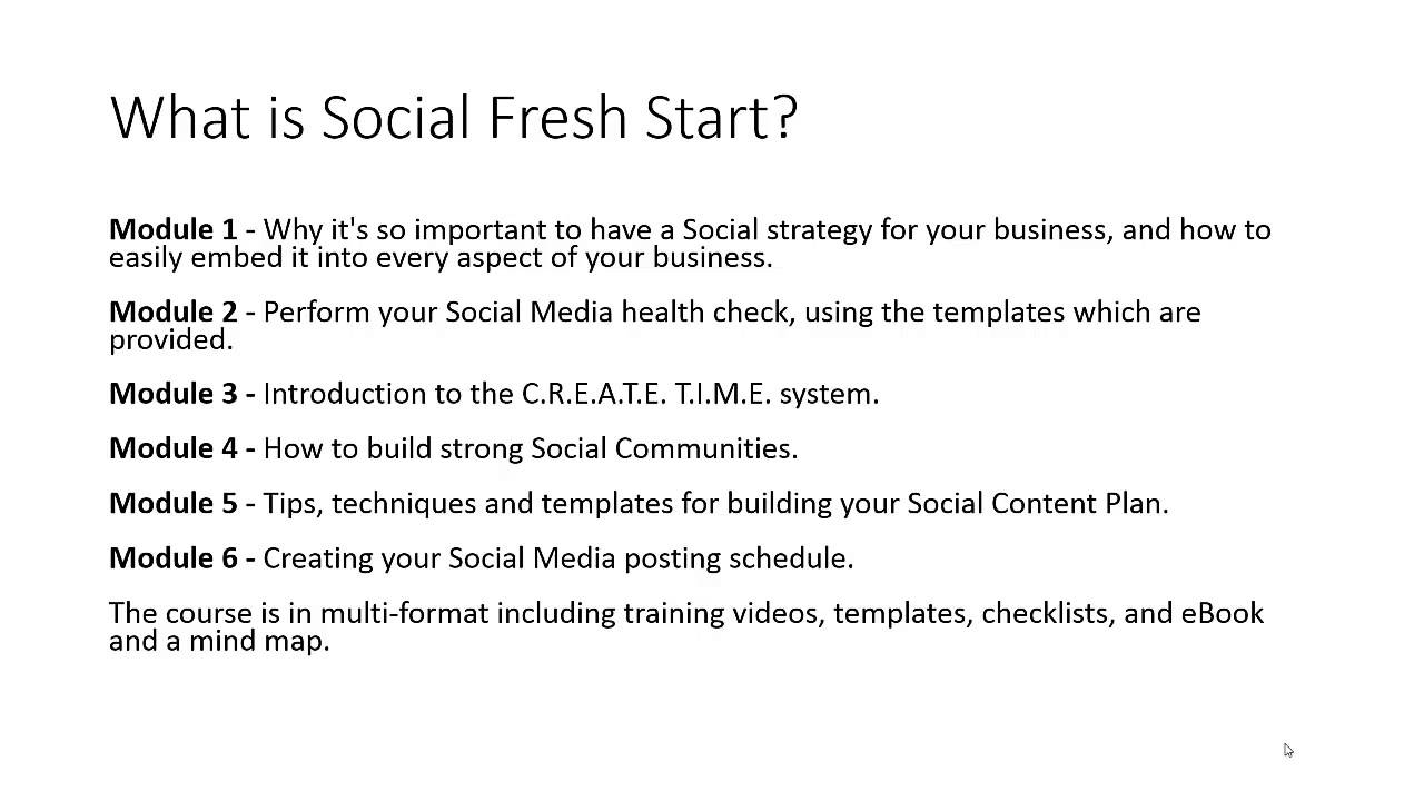 Get Social Fresh Start Review and Bonus YouTube