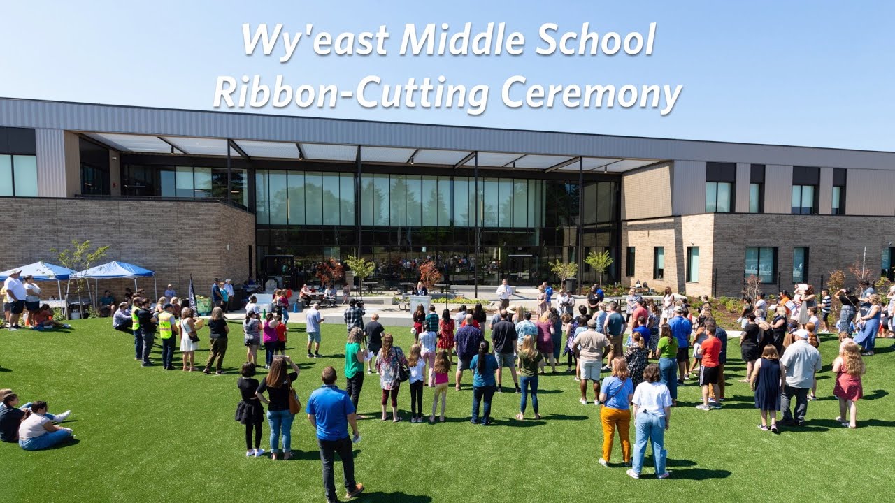 Envision Evergreen Wy'east Middle School RibbonCutting Ceremony YouTube