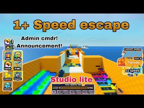 1+ speed escape with admin panel || Studio lite tutorial 