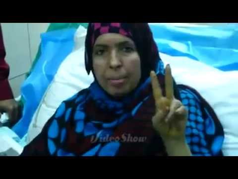 كلمة المناضله زهره صالح من داخل غرفة الانعاش ربنا يشفيها