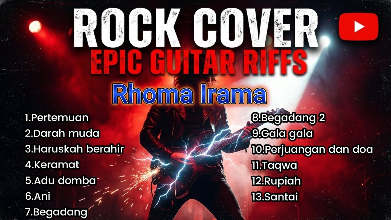 Lagu Rhoma Irama Terpopuler 🎸 Cover Rock Paling Gahar & Powerful
