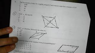 Math 2 Unit 5 Review worksheet Solutions