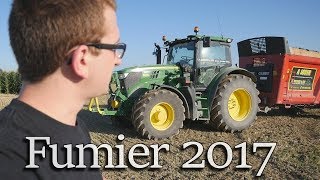 Je Vous Emmène Épandre Du Fumier 2017 John Deere 6145R Gilibert