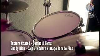 Aquarian Drumheads® TC-12 Texture Coated™ Parche Tom 12" Blanco Satinado video