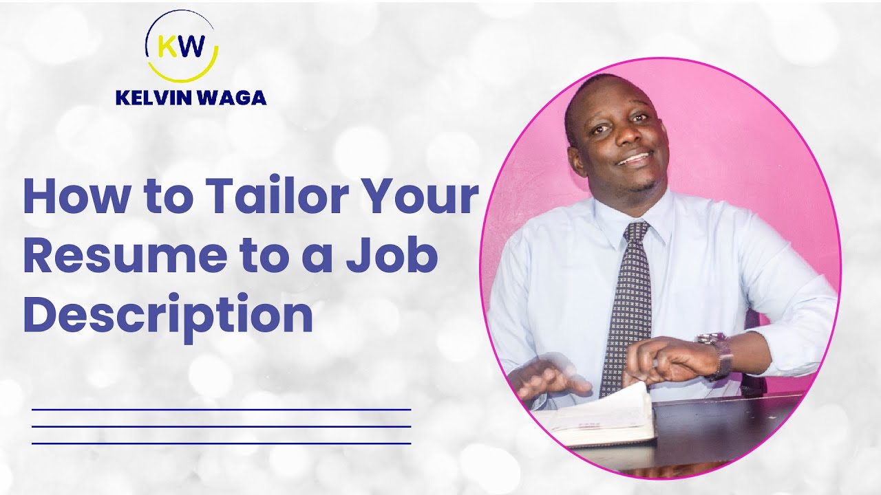 How to Tailor Your Resume to a Job Description Job Matching Mode - YouTube