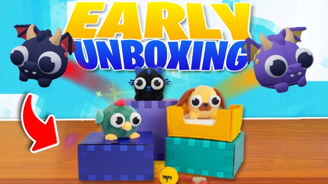 Распаковка новых плюшевых игрушек Yeeps Pet Plushies🐈‍⬛🐕🍗 (розыгрыш👀)
