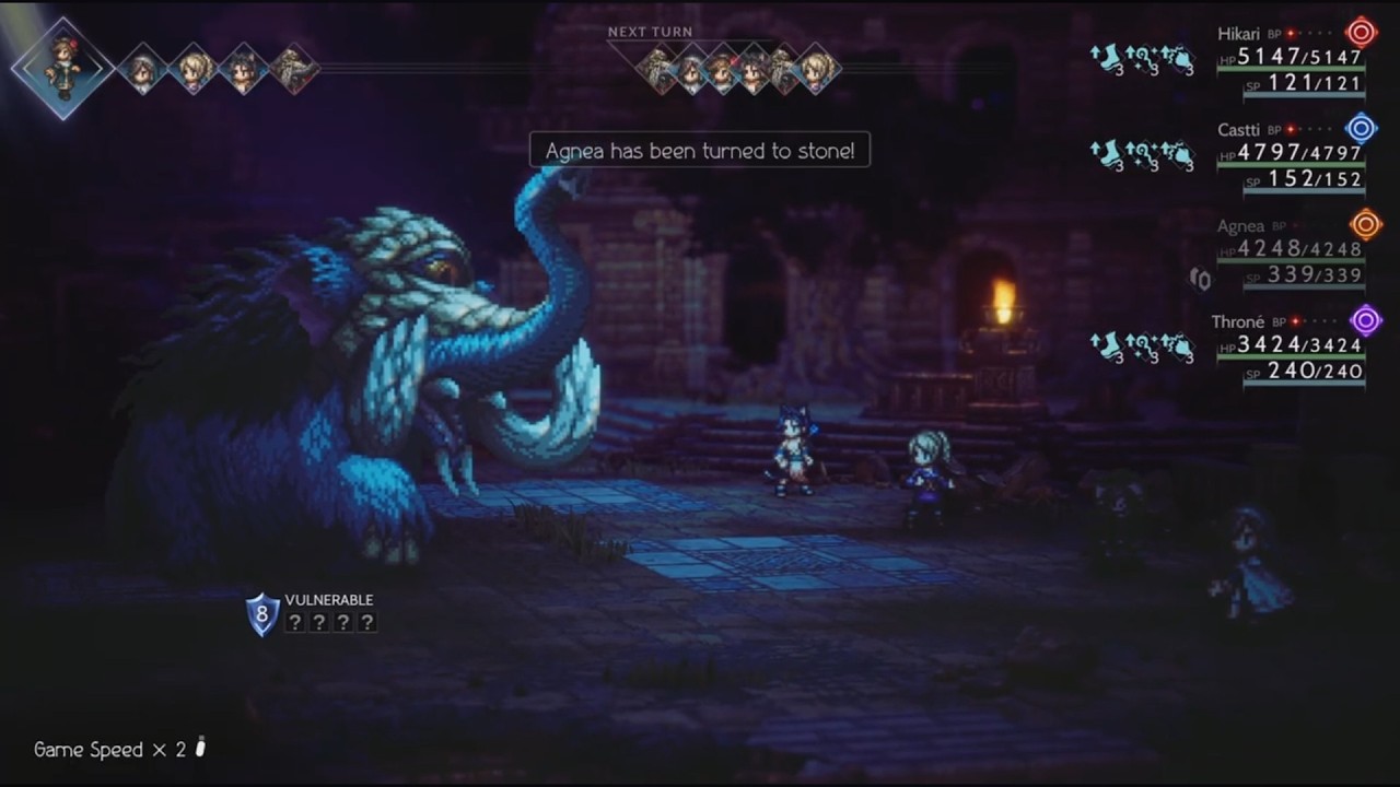 OCTOPATH TRAVELER II - Behemoth Boss Fight (Tomb of the Imperator)