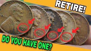 These Old 1950s Wheat Pennies Are Worth a Fortune! Find These One cent Coins in Your Pocket Change!