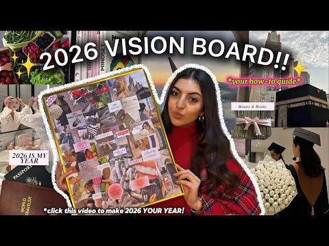HOW TO BECOME YOUR BEST SELF IN 2026!💘😇🎀|the SECRET to creating your dream life +VISION BOARD!!🦋🦢🎯