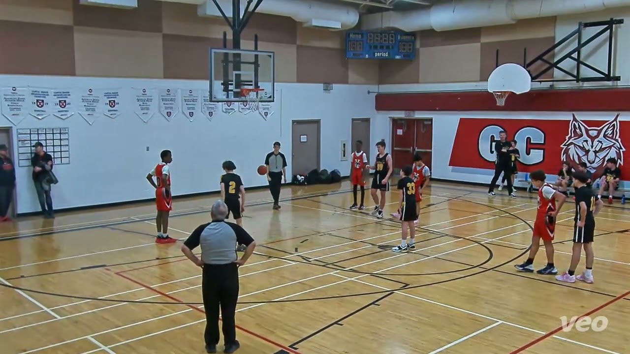 U14 boys D2 YMCA vs Fall River First Half Quarter Finals Feb 8 2026