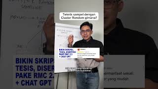 Memahami teknik cluster random sampling - skripsi, tesis, disertasi