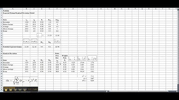 Portfolio Standard Deviation Model