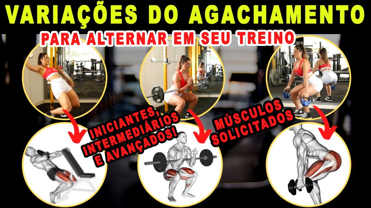 10 agachamentos poderosos para malhar pernas e bumbum