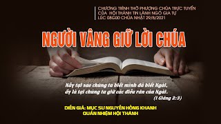 HTTL NGÔ GIA TỰ - Chương Trình Thờ Phượng Chúa  29/08/2021