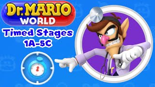 Dr. Mario World: Challenge Stages 1A-5C 3 Stars Without Doctor Skills / Stage Affecting Assistants