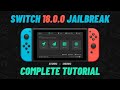 How to jailbreak nintendo switch 1800  atmosphere 170 hekate 611  step by step
