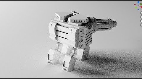 Speed modeling robot using Blender + Grid Modeler addon