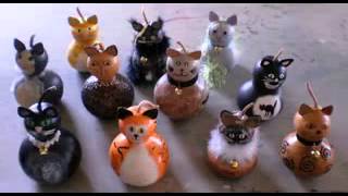 DIY Gourd craft decorations