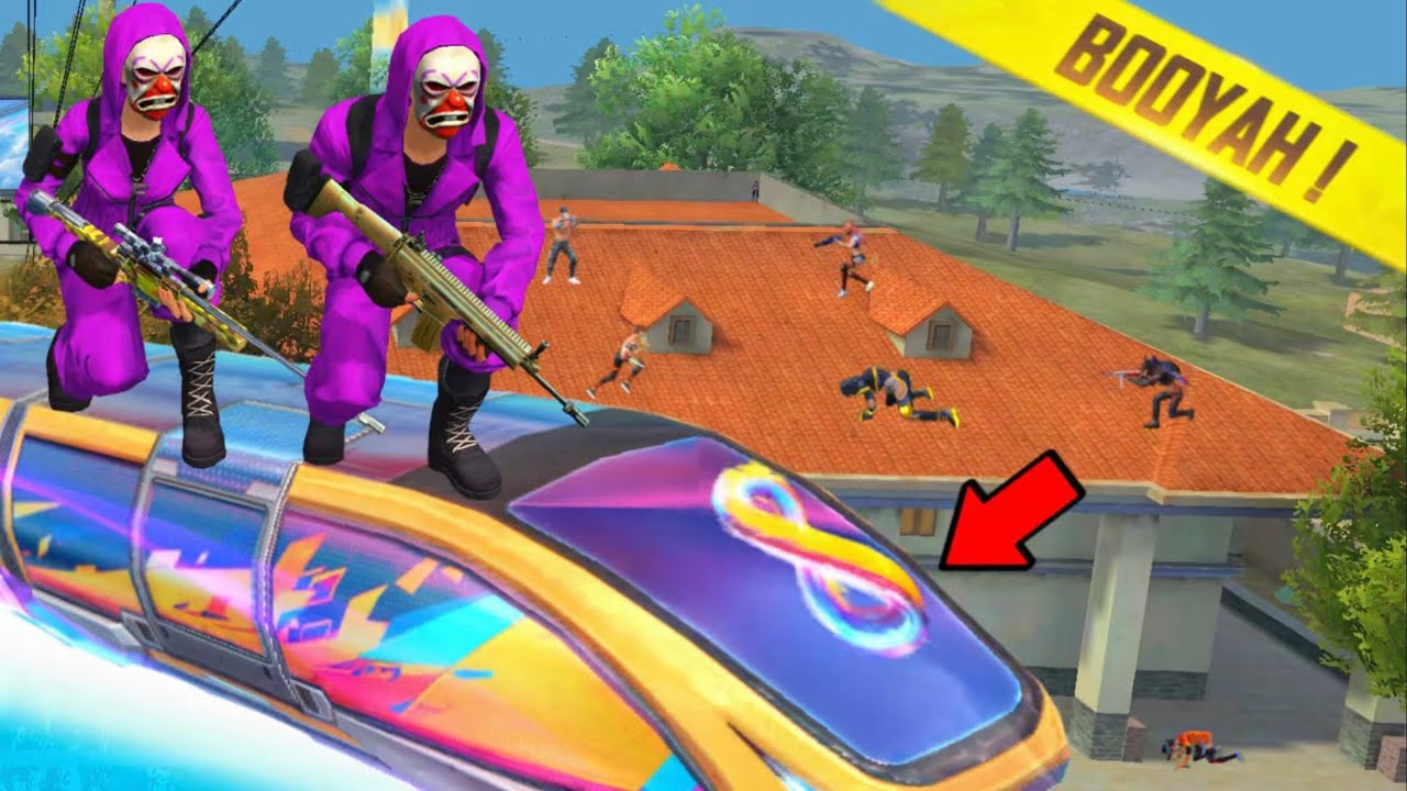 RETO: SOLO PODEMOS USAR LAS ARMAS DEL TREN INFINITO 😰♾️ FREE FIRE