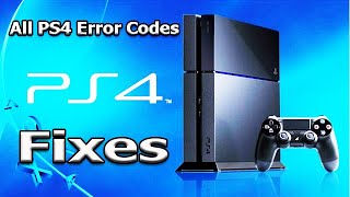 All Ps4 Error Codes And Fixes By Technical Adan