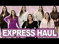 EXPRESS BLACK FRIDAY SALE | Lounge, Holiday, Casual | MID-SIZE TRY-ON HAUL!