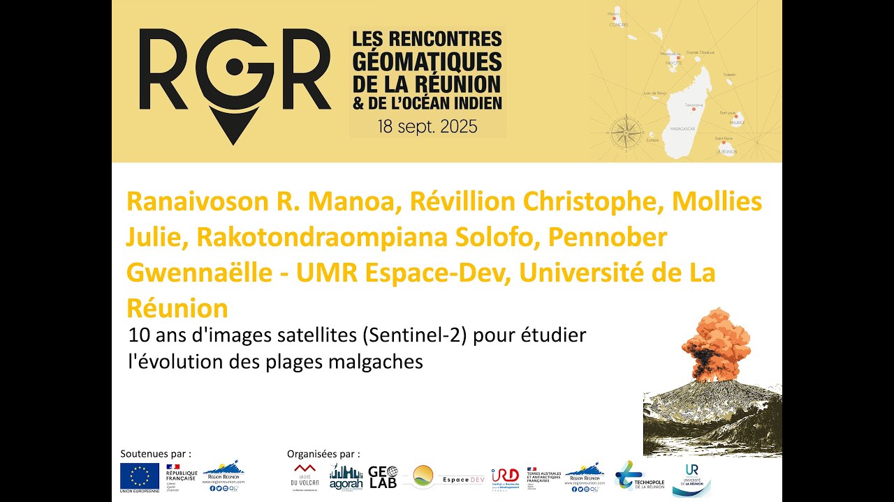10 ans d'images satellites (Sentinel-2) pour étudier l'évolution des plages malgaches