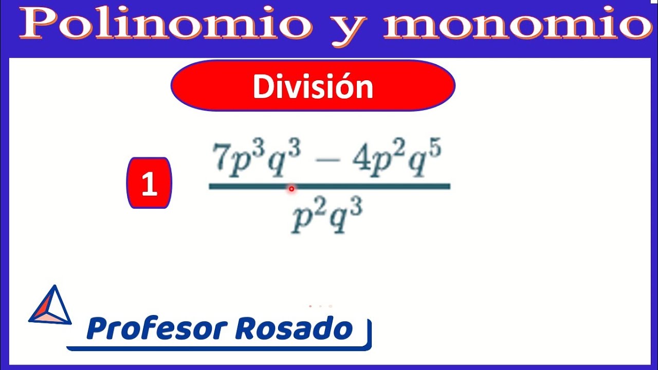 División de polinomio entre monomio - YouTube