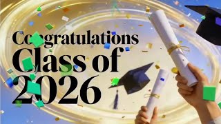 Congratulations Class of 2026 🎓✨ | Beautiful Graduation Live Wallpaper for TV Screen