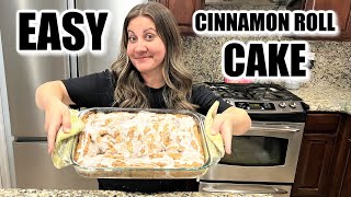 The Easiest Cinnamon Roll Cake Recipe You'll Ever Try