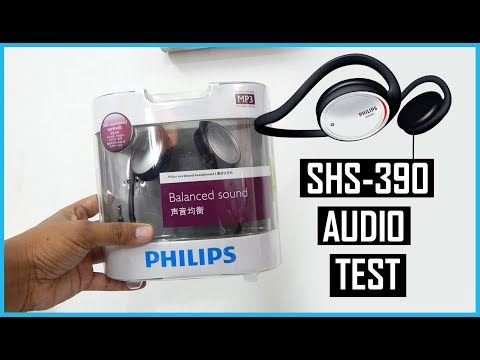 PHILIPS SHS390 HEADPHONES UNBOXING & SOUND TEST