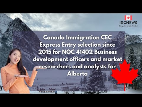 CEC Express Entry  for NOC 41402 Business development officers and market researchers for Alberta