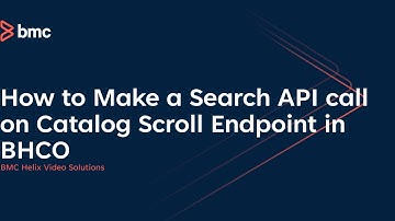 How to Make a Search API call on Catalog Scroll Endpoint in BHCO