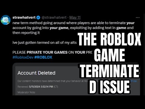 The Roblox game Terminated issue - YouTube