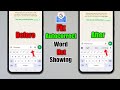 How to fix Gboard autocorrect not showing on android