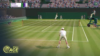 Sinner vs Alcaraz | Full Ace Tennis Simulator Gameplay - Wimbledon 2022 screenshot 2
