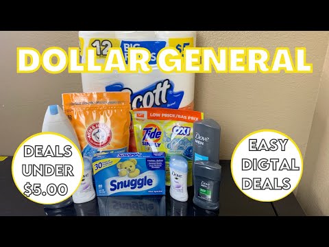 Dollar General/Daily Deals/Deals under $5.00 Digital Coupons/Easy Deals/Budget Boss Coupons