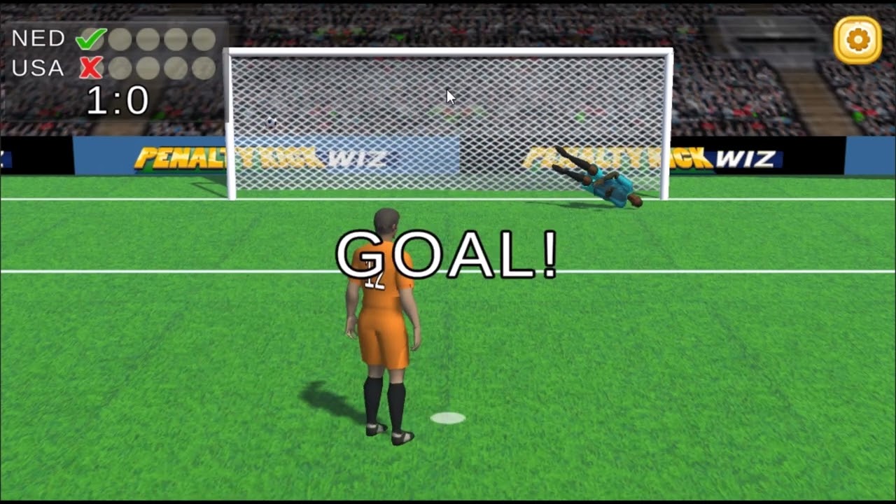 Penalty Kick Wiz 🕹️ Jogue no CrazyGames