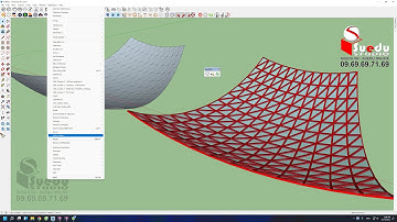 Plugin for Sketchup - Curviloft and Latice Maker - Tạo hệ khung từ mặt cong mặt phẳng chia lưới