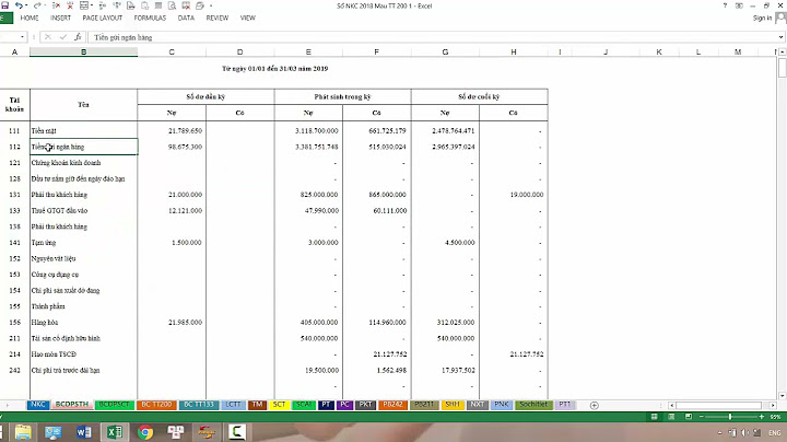 Bảng cân đối kế toán mẫu theo thông tư 200 năm 2024