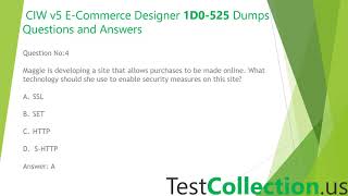 Pro-Tips to Pass CIW v5 E-Commerce Designer Using 1D0-525 Practice Test Questions