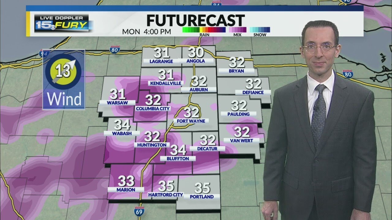 Freezing rain creates icy spots tonight - YouTube