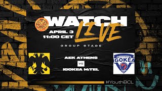 AEK Athens v Igokea m:tel | Full Basketball Game | #YouthBCL 2024