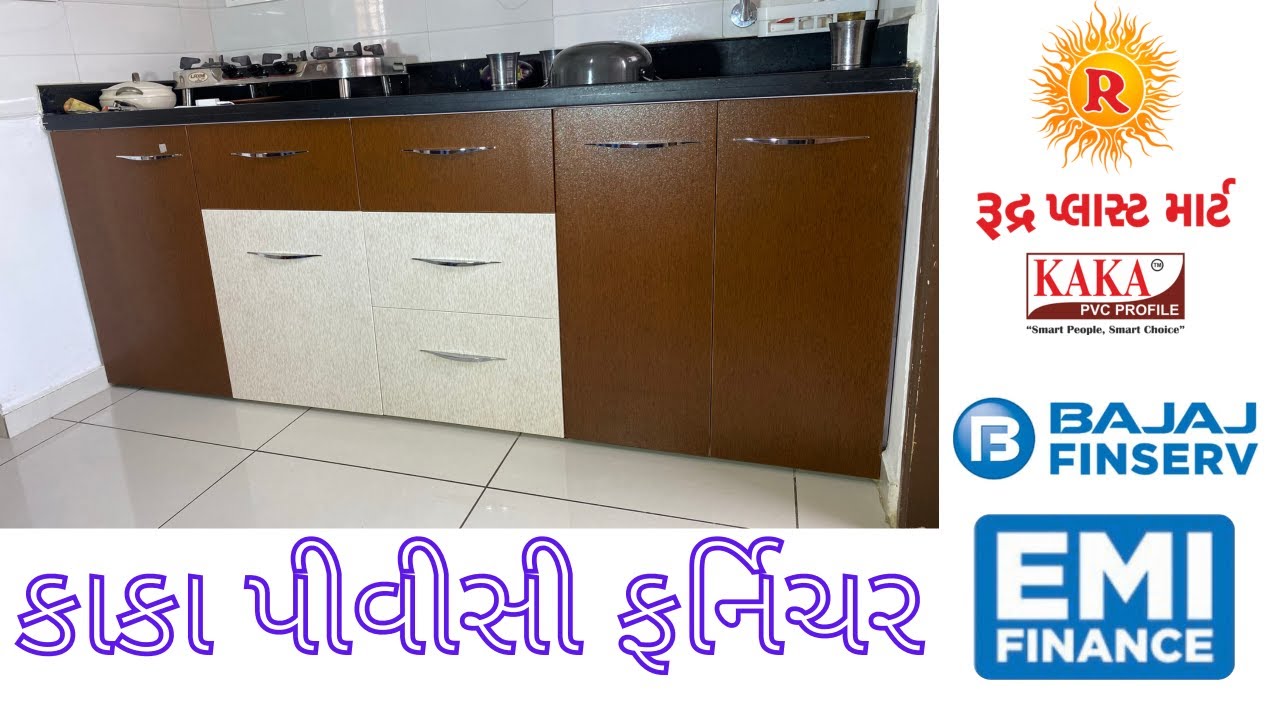 Kaka Pvc Modular Kitchen Furniture 99747 00370,Ahmedabad YouTube