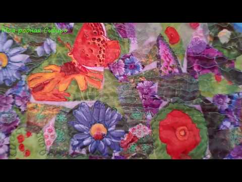 Куда я использовала лоскутки ткани? - собрала и сшила пано "Лето". Пэчворк. Пицца.