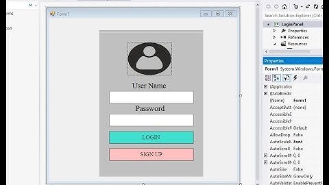 Attractive and Decent login panel design with windows form using visual studio C#