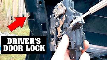 Hoe verwijder ik het slot van de bestuurdersdeur van een Audi A6 C5 / Deurslotmicroschakelaar wer...
