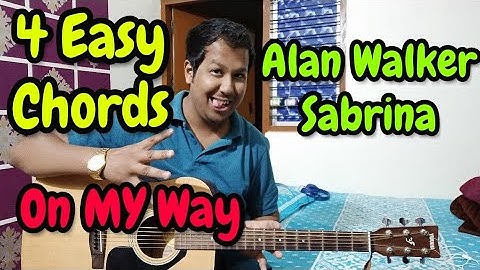 On My Way - Guitar Cover Chords | Alan Walker | Sabrina Carpenter | Easy Guitar lesson