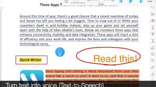 Tutorial: Annotation, Audio Notes, Doc Scanner, Voice Reader | KDAN PDF screenshot 2